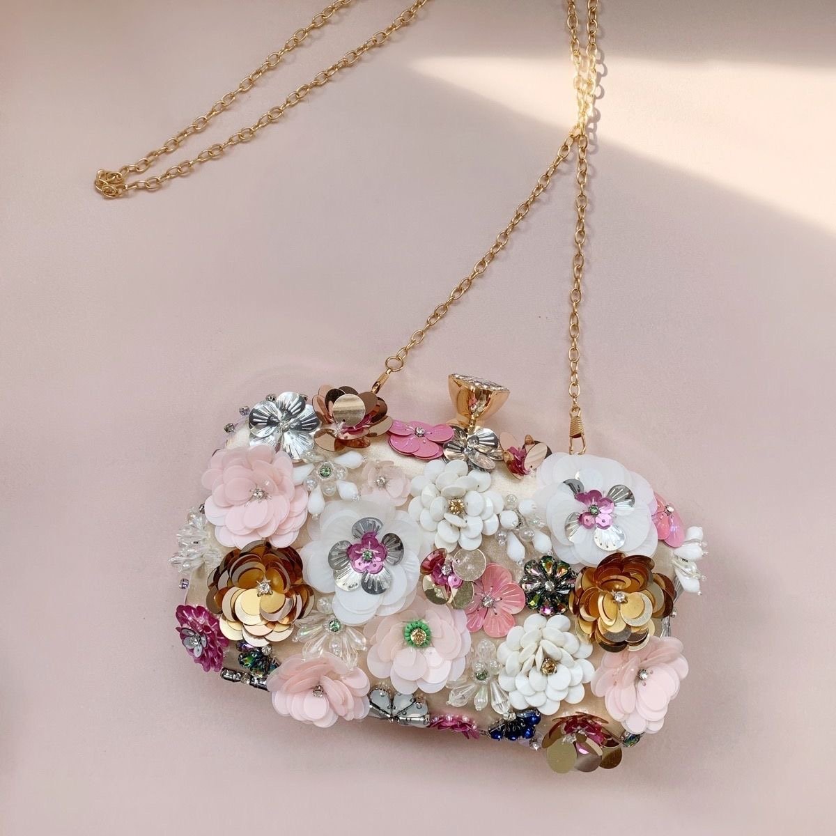 3D Floral Clutch Detail 2